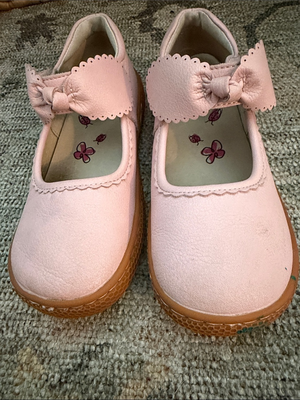 Livie & Luca Girls Pink Bow Mary Jane Kids Shoes